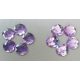 2 cm átmérőjű lila gyémántszemek csomagban 10 db