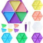 Háromszög alakú tálcák gyémántszemes kirakóhoz random színben