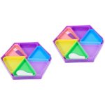 Háromszög alakú tálcák gyémántszemes kirakóhoz random színben