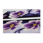 Virágok négy részes kreatív gyémánt kirakó teljesen kirakható