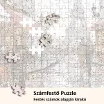 Kis róka számfestő 1000 db-os puzzle