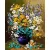 Virágok vázában számfestő 1000 db-os puzzle