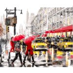 Esős New York számfestő 1000 db-os puzzle