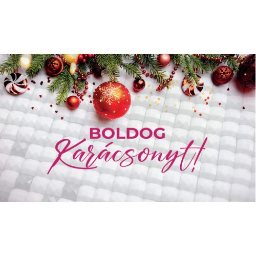 Ajándék kísérő Kártya Boldog Karácsonyt felirattal