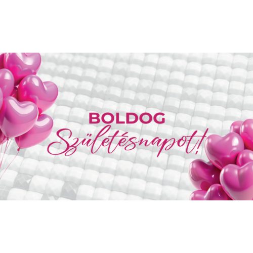 Ajándék kísérő Kártya Boldog születésnapot felirattal