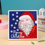 Kék kalapos lány gyémántszemes kirakó gyerekeknek kerettel