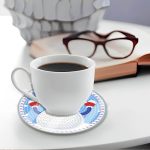 Karácsonyi gyémántkristály gyémántszemmel kirakható poháralátét szett