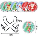 Karácsonyi gyémántkristály gyémántszemmel kirakható poháralátét szett