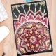 Narancs Csillag mandala mintás jegyzetfüzet gyémántszemes kirakó