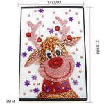 Rudolf rénszarvas  mintás jegyzetfüzet gyémántszemes kirakó