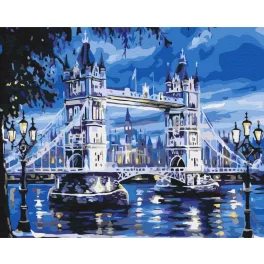   Tower Bridge festés számok alapján kreatív készlet keret nélkül 40x50