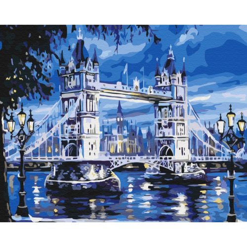 Tower Bridge festés számok alapján kreatív készlet keret nélkül 40x50