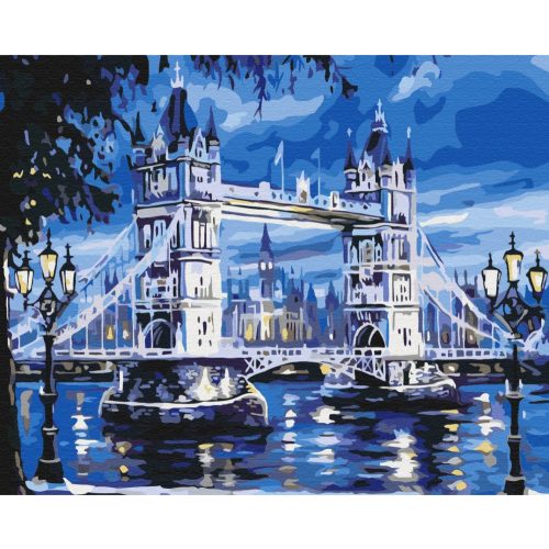 Tower Bridge festés számok alapján kreatív készlet keret nélkül 40x50