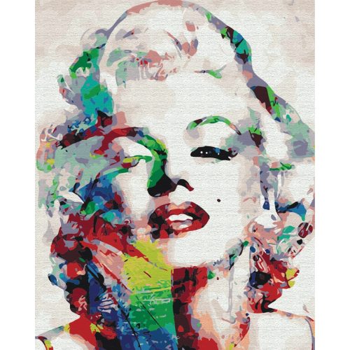 Marilyn Monroe festés számok alapján kreatív készlet keret nélkül 40x50