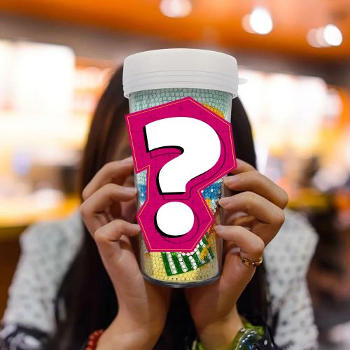 Meglepetés mintás gyémántszemes kirakóval díszített kreatív pohár