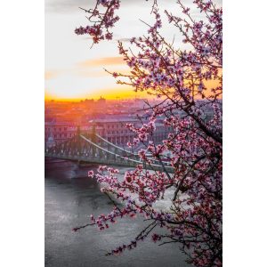 Budapesti napfelkelte kör alakú kreatív gyémánt kirakó Budapesti napfelkelte kör alakú kreatív gyémánt kirakó