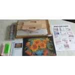 Napraforgós gyémántszemmel kirakható tálca