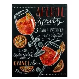 Aperol Kör alakú Gyémántszemes kirakó 30x40