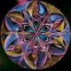Mandala kör minta kör alakú kreatív gyémánt kirakó 30x30