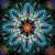 Mandala világoskékkel kör alakú kreatív gyémánt kirakó 30x30