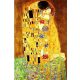 Klimt: A csók kör alakú kreatív gyémánt kirakó 30x40