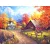 Farm Kör alakú Gyémántszemes kirakó 30x40