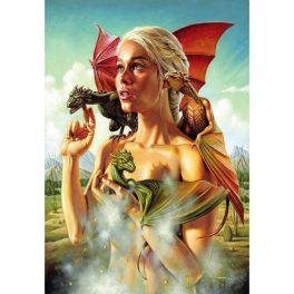   Daenerys Targaryen kör alakú kreatív gyémánt kirakó 30x40