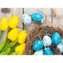Húsvéti tojások Kör alakú Gyémántszemes kirakó 30x40
