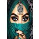 Arab szépség kör alakú kreatív gyémánt kirakó 40x50