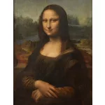Mona Lisa – Leonardo da Vinci festménye nyomán kör alakú kreatív gyémánt kirakó 30x40