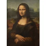 Mona Lisa – Leonardo da Vinci festménye nyomán kör alakú kreatív gyémánt kirakó 50x70