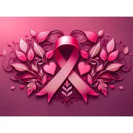   Remény mellrák ellen kör alakú kreatív gyémánt kirakó 30x40