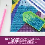 Kör alakú gyémántszemek 100 db csomagban DMC színskála szerint