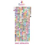 Kör alakú gyémántszemek 100 db csomagban DMC színskála szerint