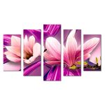 Magnólia öt részes gyémántszemes kirakó kör alakú gyémántszemekkel