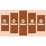 Világos orchidea öt részes gyémántszemes kirakó kör alakú gyémántszemekkel