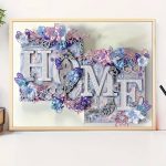 Sötétben világító koponya részben kirakható kör alakú kreatív gyémánt kirakó