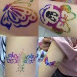 Csillámtetoválás Készlet 15 színű csillámporral