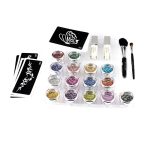 Csillámtetoválás Készlet 15 színű csillámporral