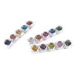 Csillámtetoválás Készlet 15 színű csillámporral