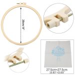 Vakrámára feszíthető hímző szett Sárga virág