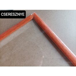   Cseresznye színű képkeret 30x40-es méretben gyémántszemes kirakóhoz plexivel