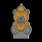 Gyémántszemes kirakó mackós kis lámpa