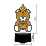 Gyémántszemes kirakó mackós kis lámpa