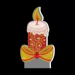 Gyémántszemes kirakó gyertyás kis lámpa