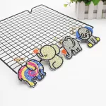 Kis elefánt gyémántszemes kirakó kulcstartók 