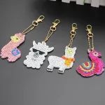 Alpaka gyémántszemes kulcstartó kirakó készlet