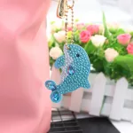 Tengeri gyémántszemes kulcstartó kirakó készlet