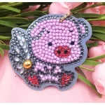 Mókus Róka malac mosómedve 4 db-os gyémántszemmel díszíthető kulcstartók 