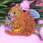 Mókus Róka malac mosómedve 4 db-os gyémántszemmel díszíthető kulcstartók 